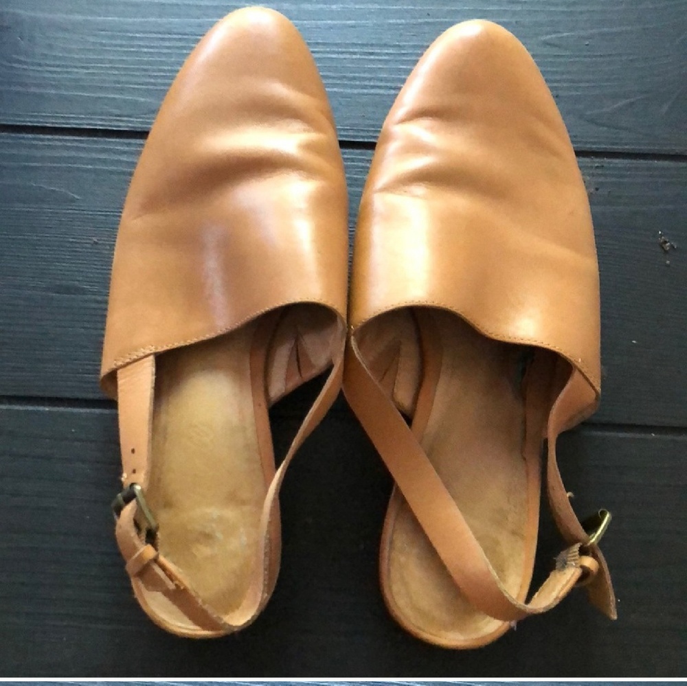 Iso madewell sling back mules